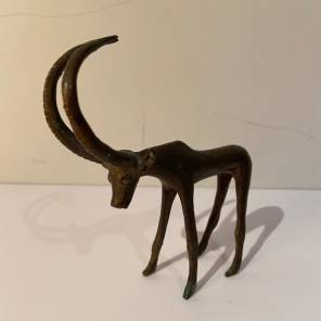 A 20th C Bronze Antelope Sculpture